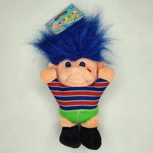 1998 Sweetheart Pebble Trolls Plush Doll